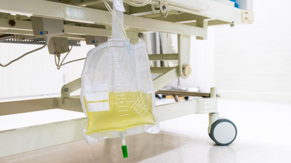 bolsa de urina representando Drenagem urinária de urgência na Uropatia obstrutiva infecciosa