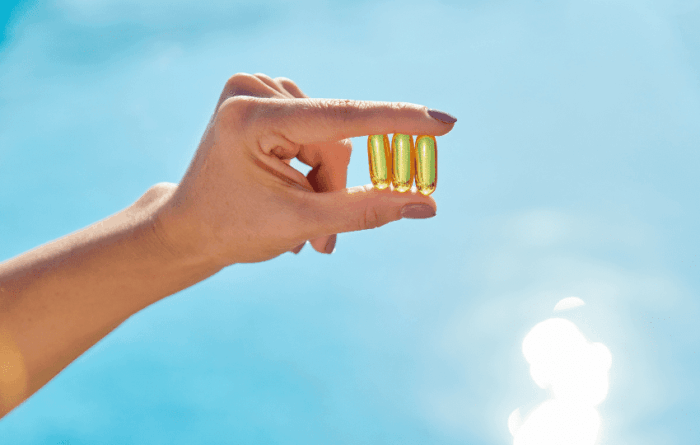 Cápsulas de vitamina D utilizadas no manejo da doença inflamatória intestinal