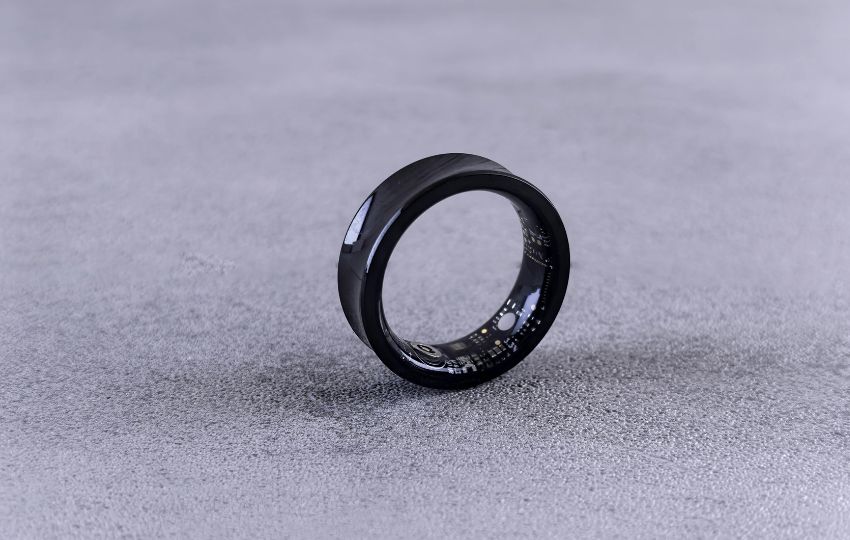 Smart ring usado para monitoramento de saúde