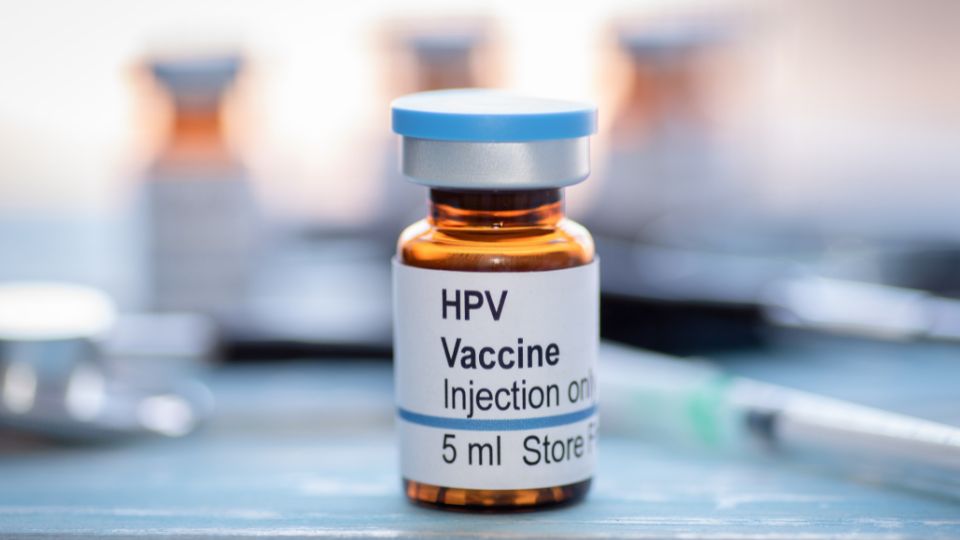 frasco de vacina contra HPV